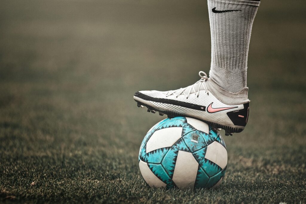 nike voetbal en voetbal schoen